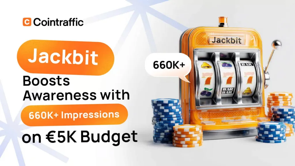 Jackbit Casino display advertising campaign — 660K impressions case study.