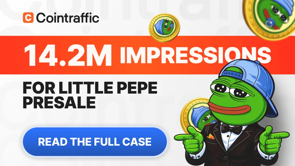 Little Pepe ($LILPEPE) case study — Cointraffic crypto advertising campaign results.